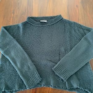 Wooden ships distressed sweater